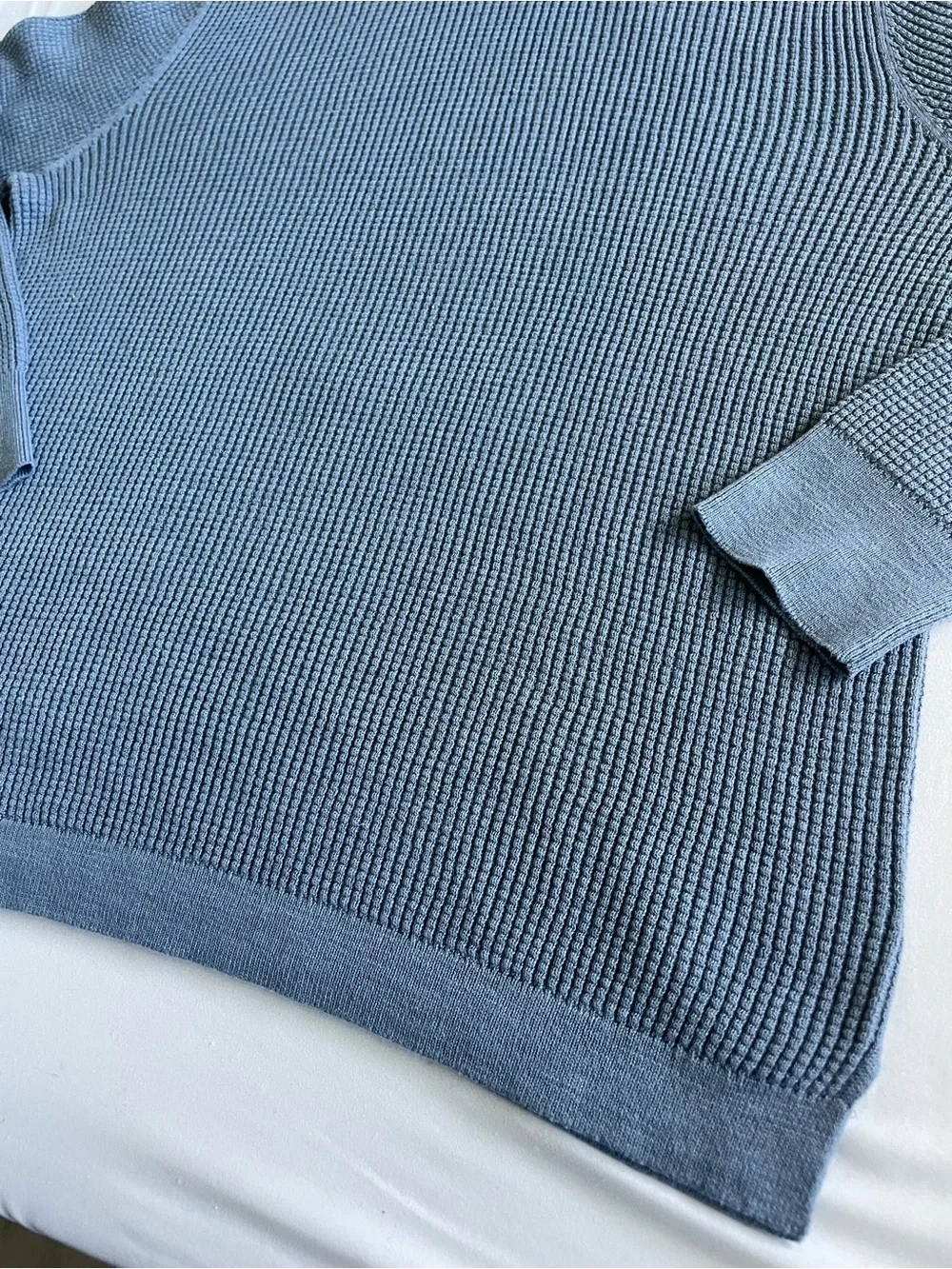 Banana Republic Slate Blue Turtleneck Knit Sweater